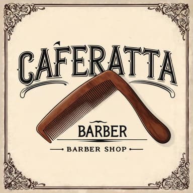Logo de Caferatta barber shop